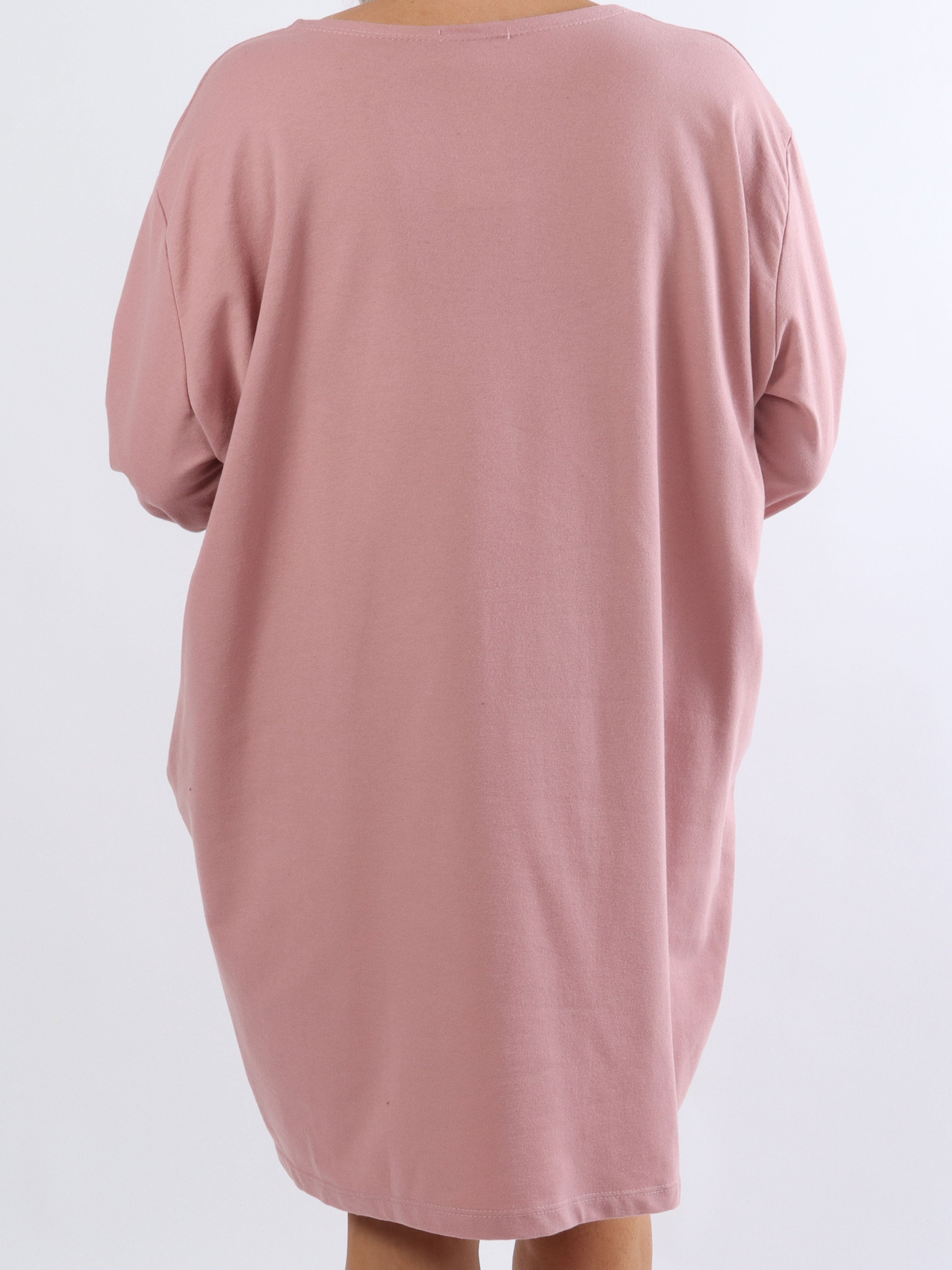 Hearty Dress - Söt bomullsklänning i stora storlekar med hjärtmönster